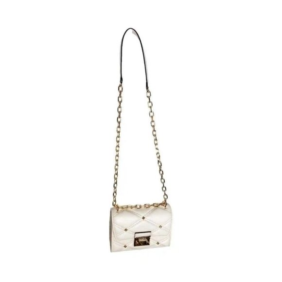 Gently used: Light Cream Small Flap Crossbody Bag by Michael Kors Serena - Vegan - Picture 8 of 8